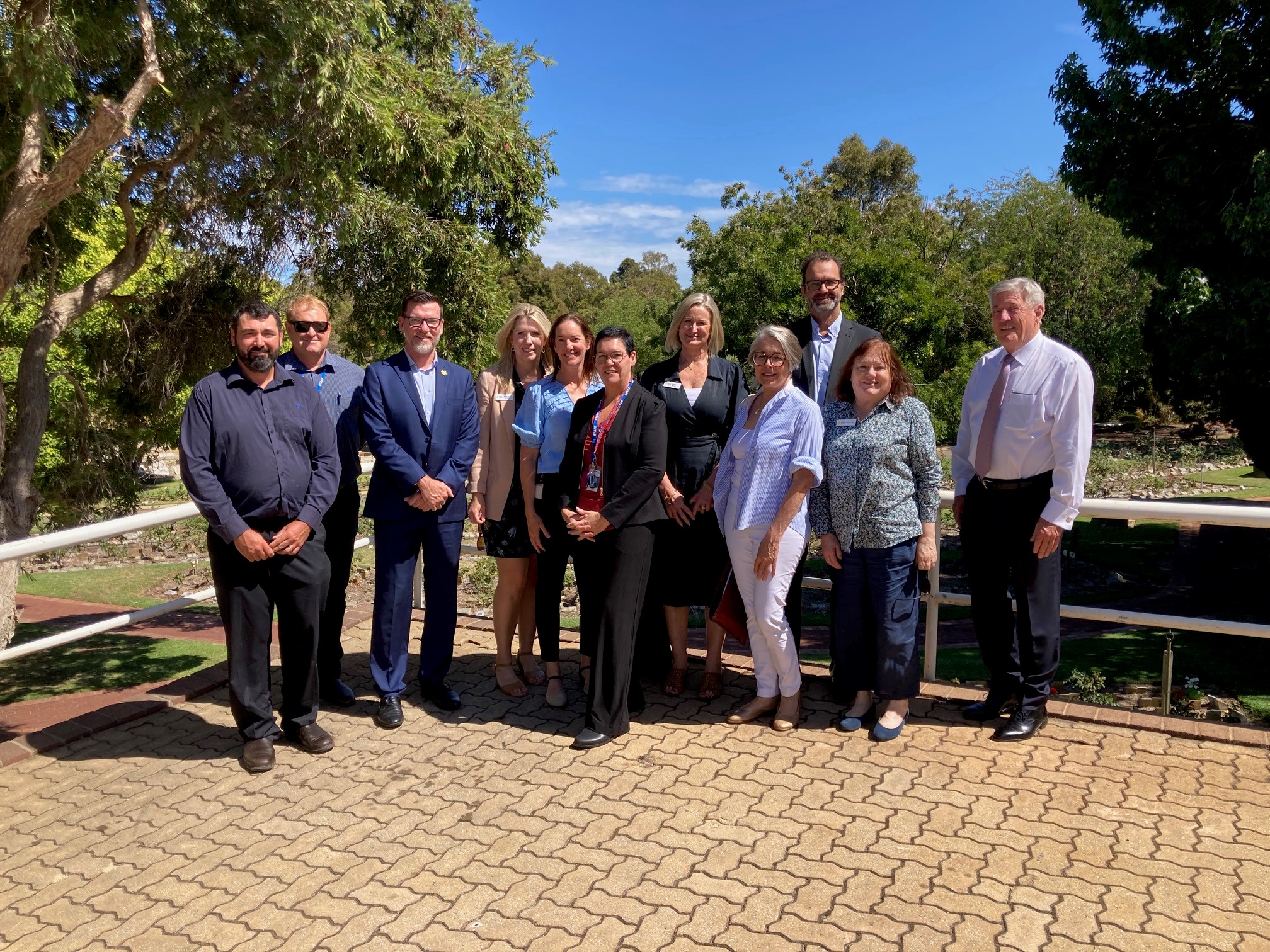 a visit from Cancer Council WA representatives to honour the contribution of Metropolitan Cemeteries Board for their donation from the Orthometals program.