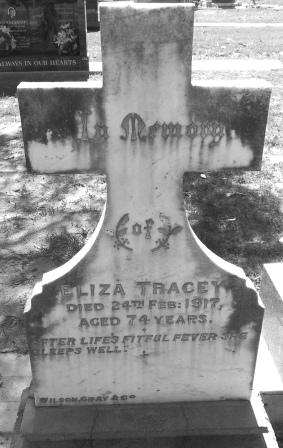 Eliza Tracey headstone