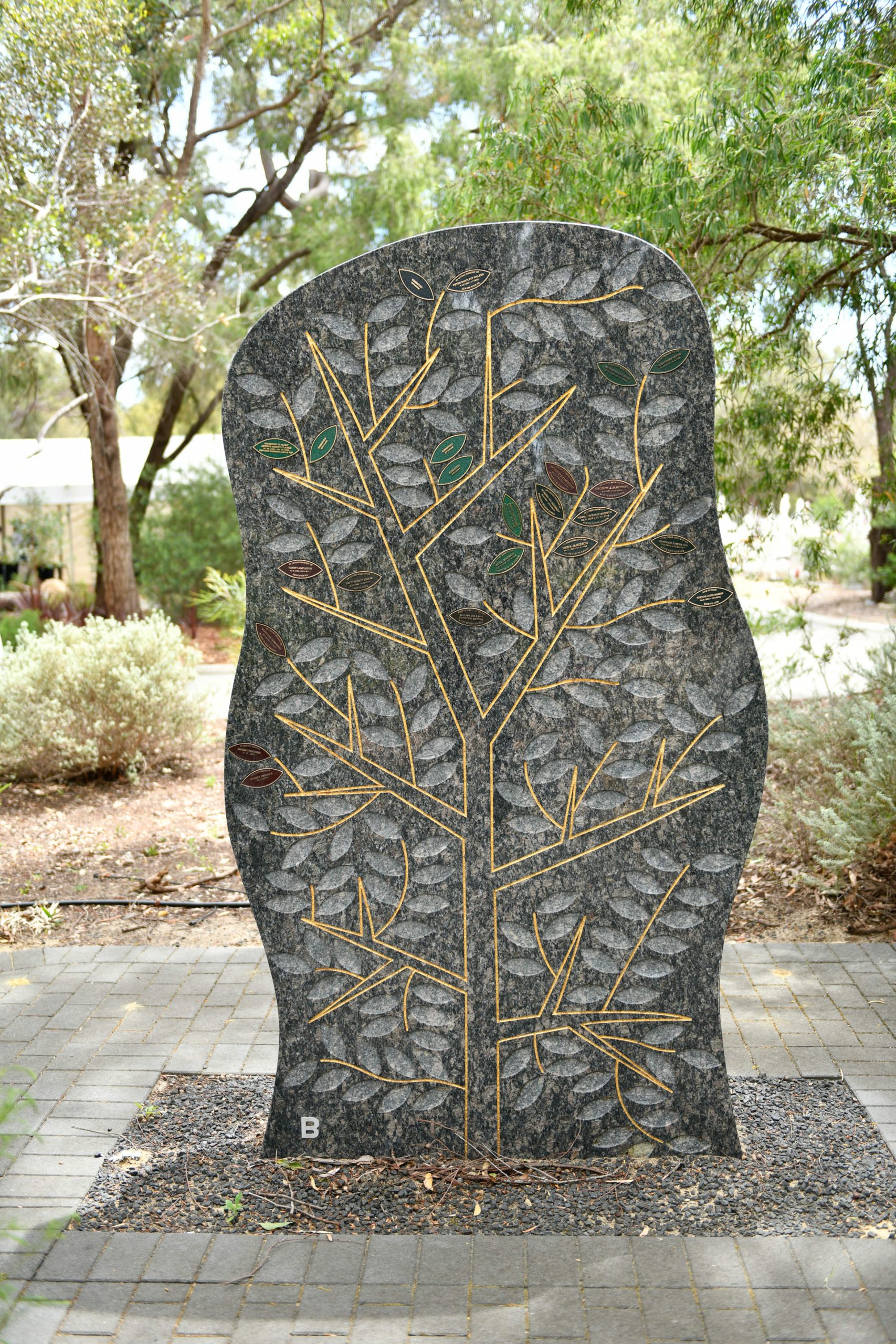 Tree of Life memorial at Midland Cemetery