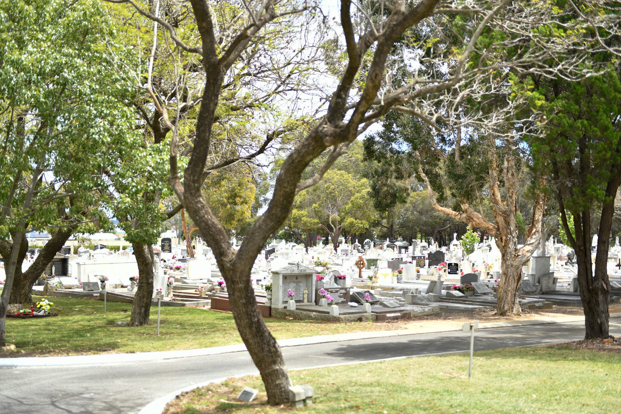 burial section at Midland Cemetery