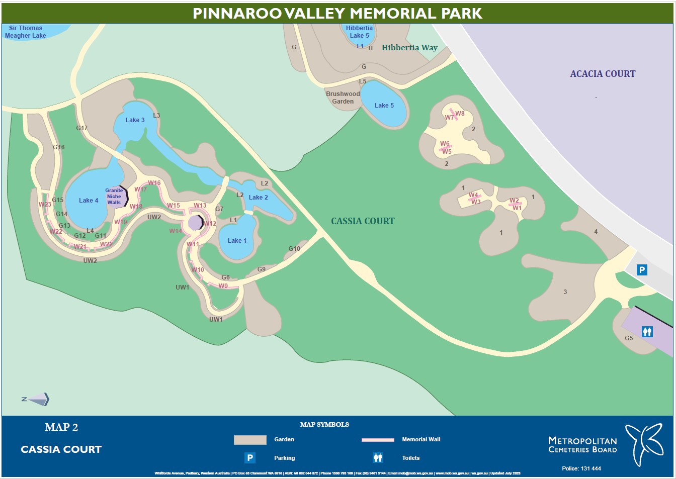 Map 2 Cassia Court Pinnaroo Valley Memorial Park