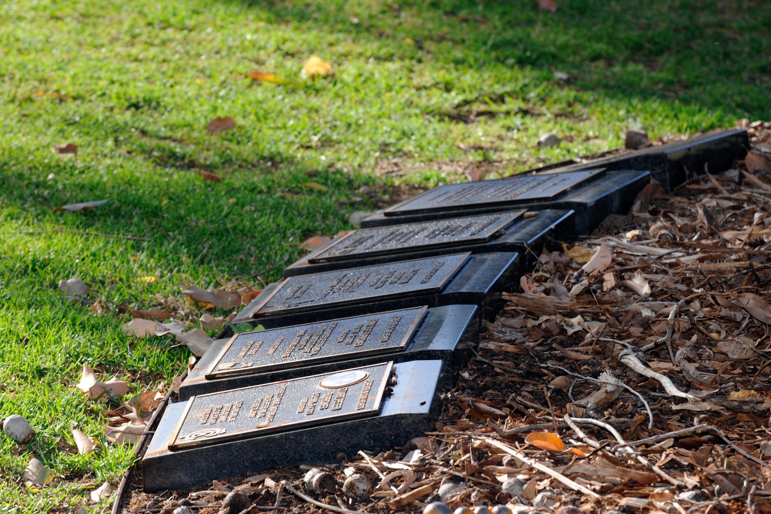 Fremantle Cemetery memorial garden plaques