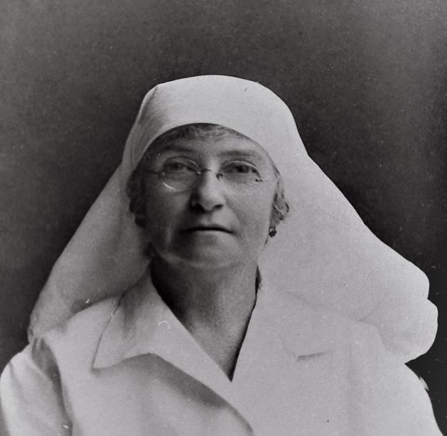 Nurse Alice Stockley in nursing uniform
