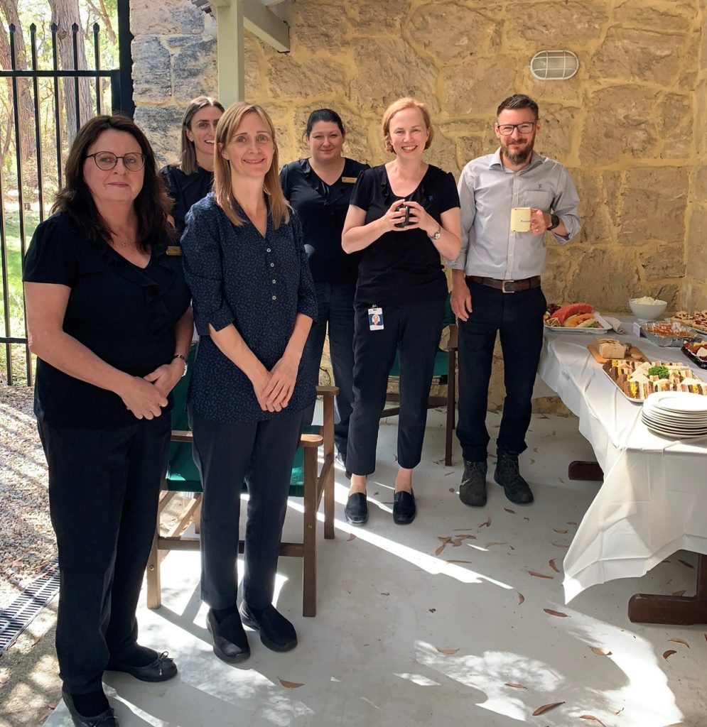 morning tea at Pinnaroo Cemetery to celebrate Harmony Day with client services staff